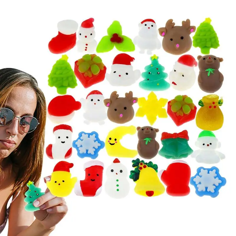

Рождественские сжималки, рождественские игрушки-антистресс, многоразовые рождественские игрушки-антистресс для мальчиков, девочек, взрослых и детей