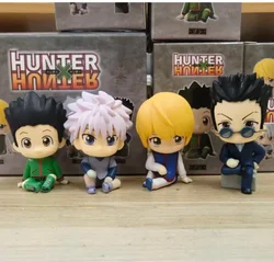 Hunter x Hunter Chibi Anime Figure Set - Cute Character Desktop Ornaments Toy Collection Gift (1 set 4 pcs With Box)