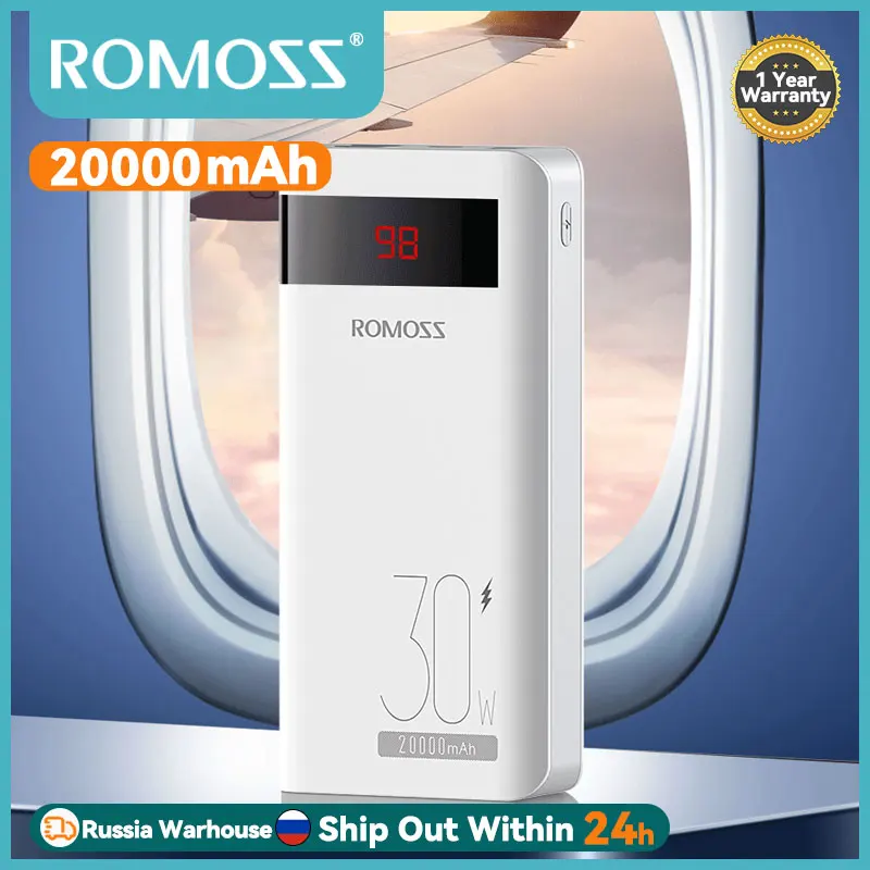 Buy ROMOSS Sense6PS+ Power Bank 20000mAh USB Type C PD Fast