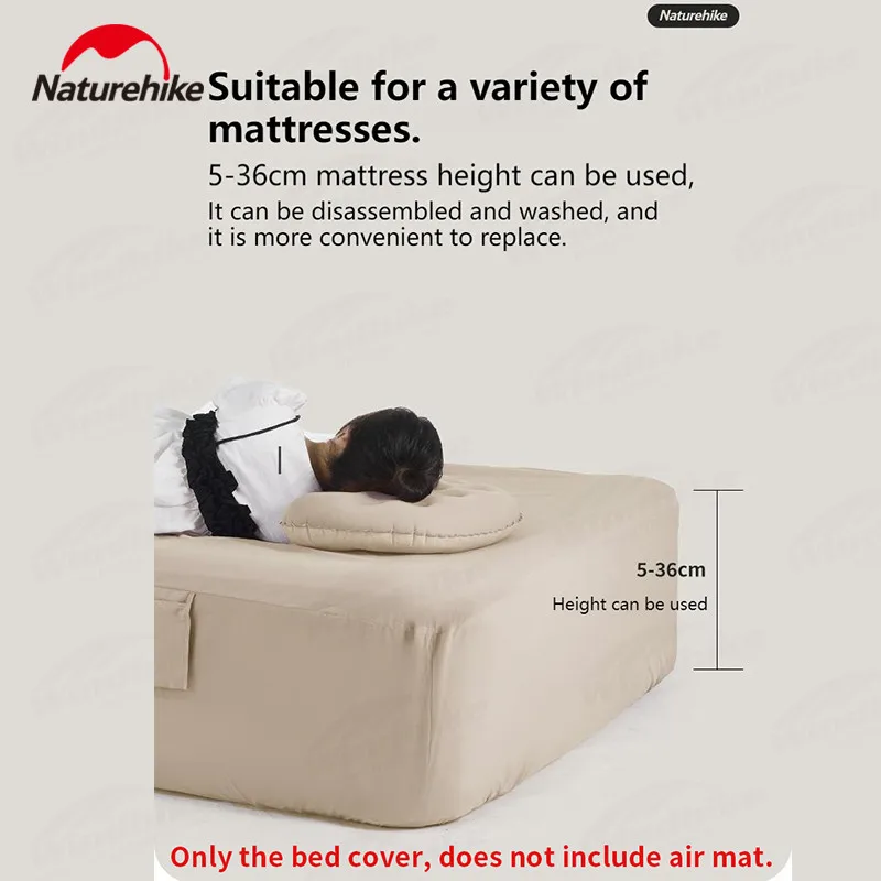 Naturehike Fitted Sheet Portable Bedspread Cotton Breathable Moisture-Proof Camping Soft Breathable Mattress Cover Adjustable