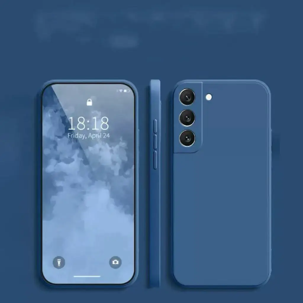 Velvet Silicone Shockproof Phone Case – Solid Color