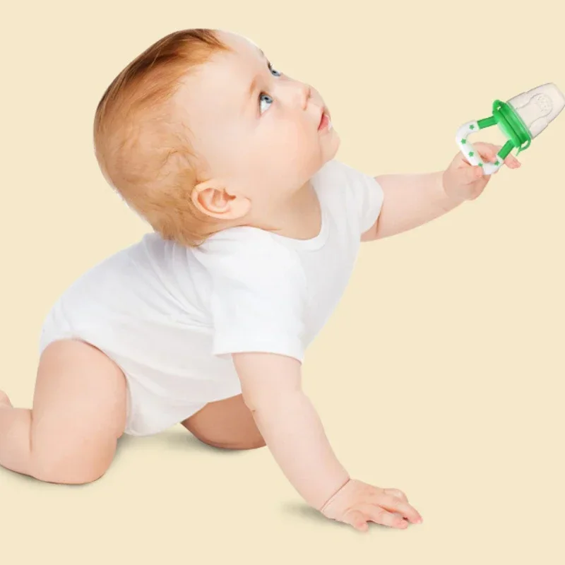 Baby Silicone Baby Food Supplement Fruit Feeder Pacifier Molar Stick Supplementary Portable Kids Boys Girls Fruit Supplement