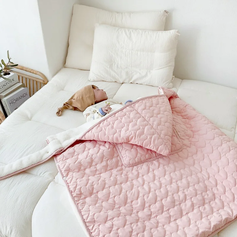

Korean Style Winter Thickened Baby Stroller Blanket Comfortable Warm Baby Quilt Baby Stroller Sleeping Bag Kids Straps