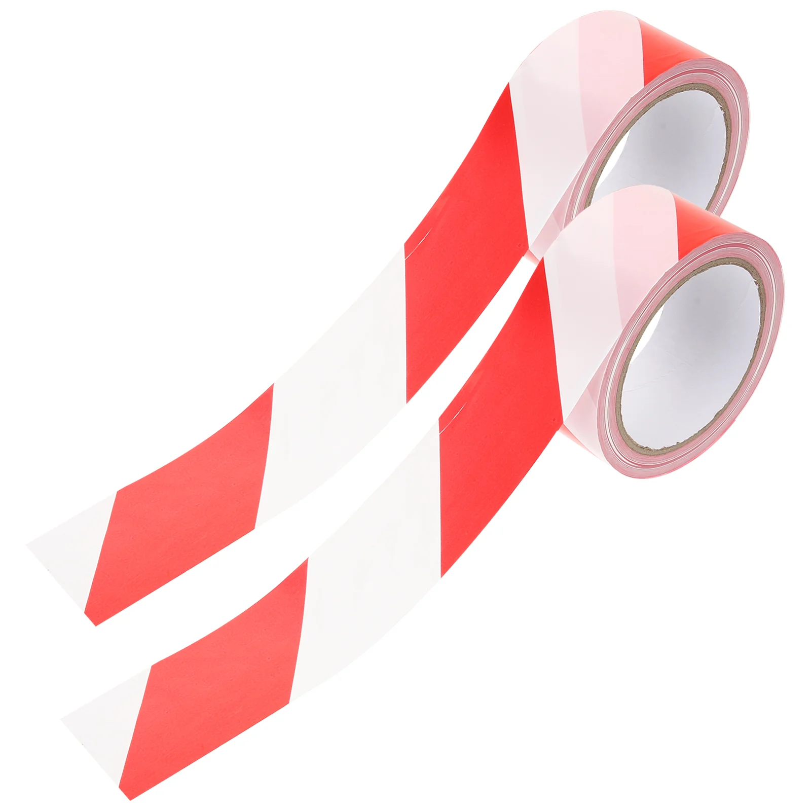 

2 Rolls Magnetic Tape Red and White Cordon Tape Hazard Area Barricade Non Sticky Magnetic Caution Warning Marking Safety