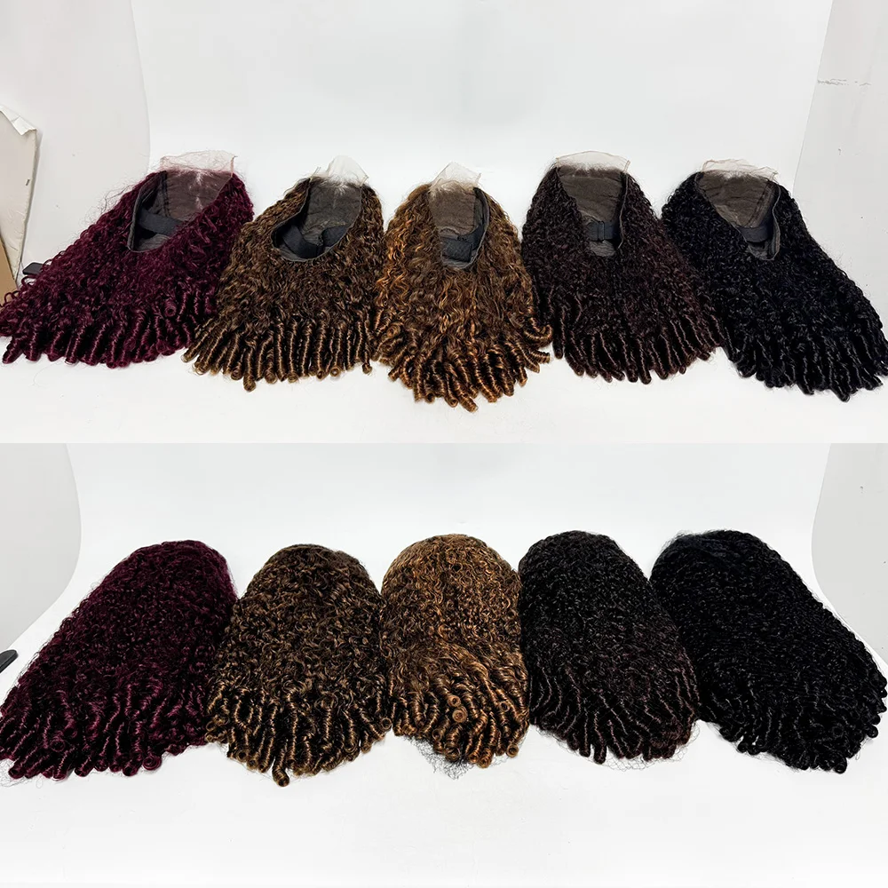 300% Density 5x5 Glueless Burmese Curly Human Hair Wigs Double Drawn 12A Human Hair Wigs with Bouncy End Texture For Black Women