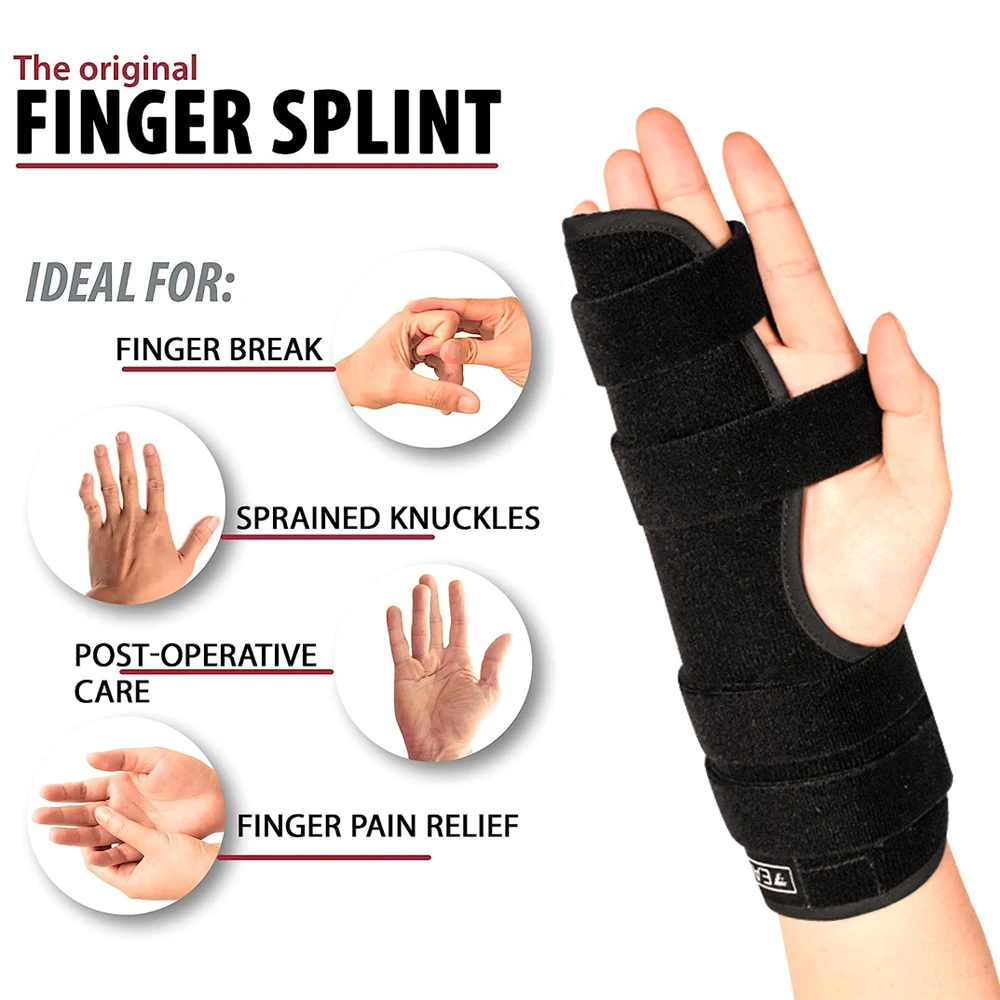 Adjustable Trigger Finger Splint Support Brace for Children and Adult Brace for Arthritis Pain Relief Boxer Fracture 1Pc