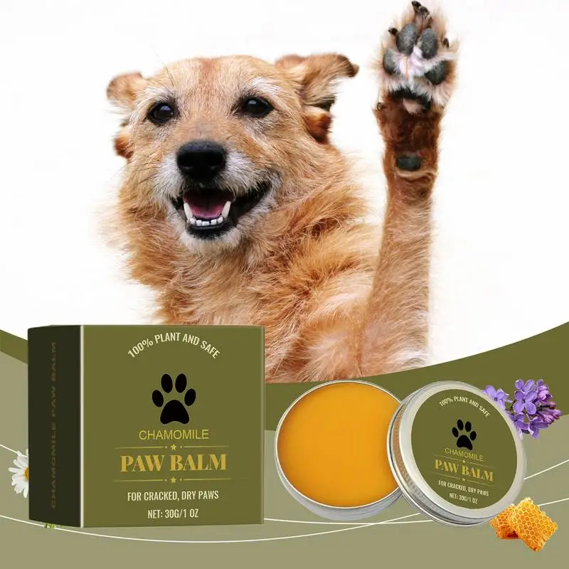 Paw Soother Balm Cream Butter For Cat 30g Dogs Paw Protectors Pad Lotion Licksafe Moisturizing For Dog Feet & Foot Pads