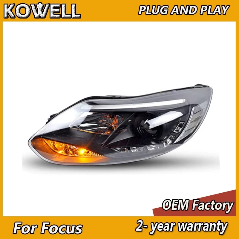 

Стайлинг автомобиля для Ford Focus 2013 фары 2012-2014 Ford Focus передняя фара DRL сигнал поворота Ближний Дальний свет проекционный объектив