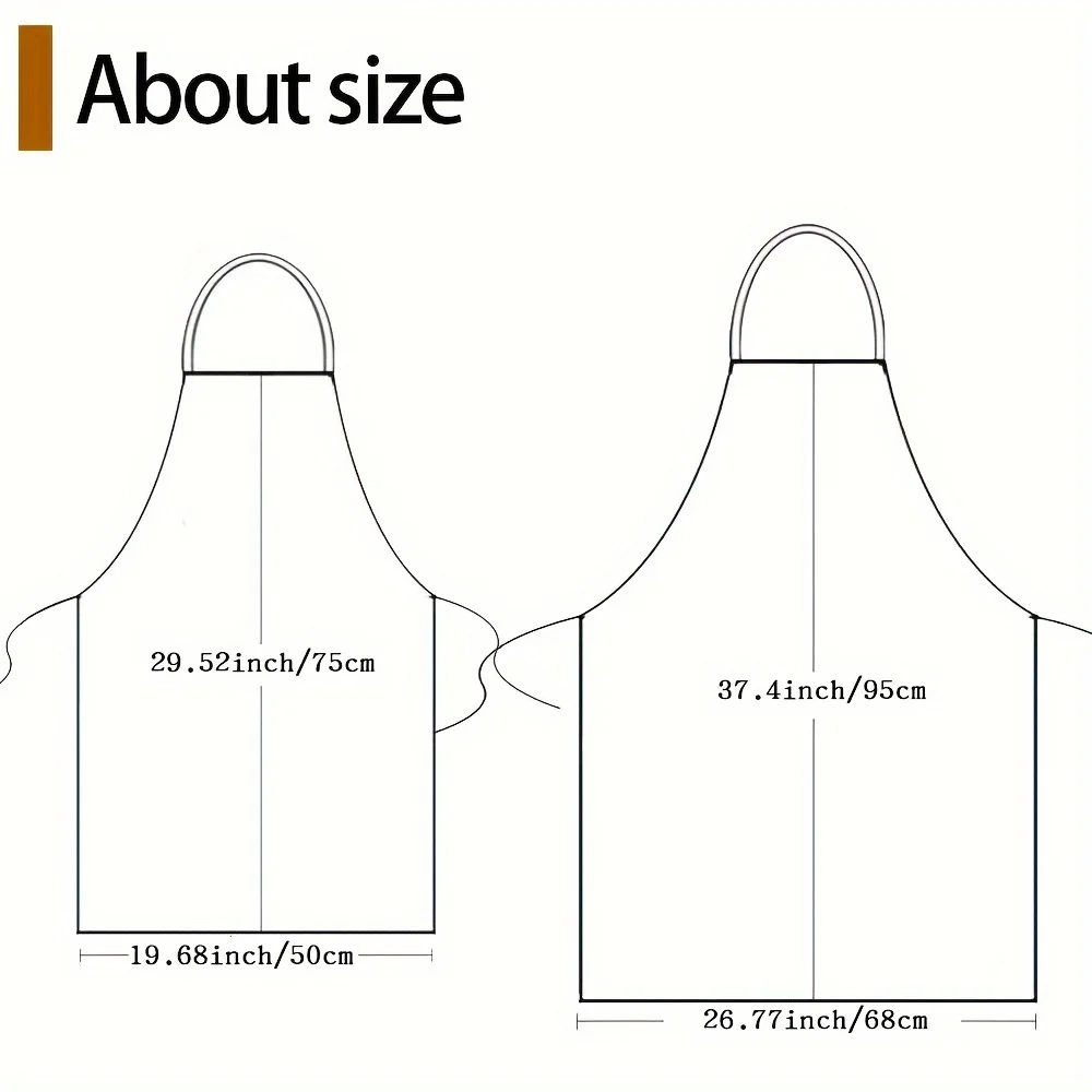 Two KittyNook Cartoon Cat Aprons, 75x50cm and 95x68cm—fun polyester picks for every playful chef.