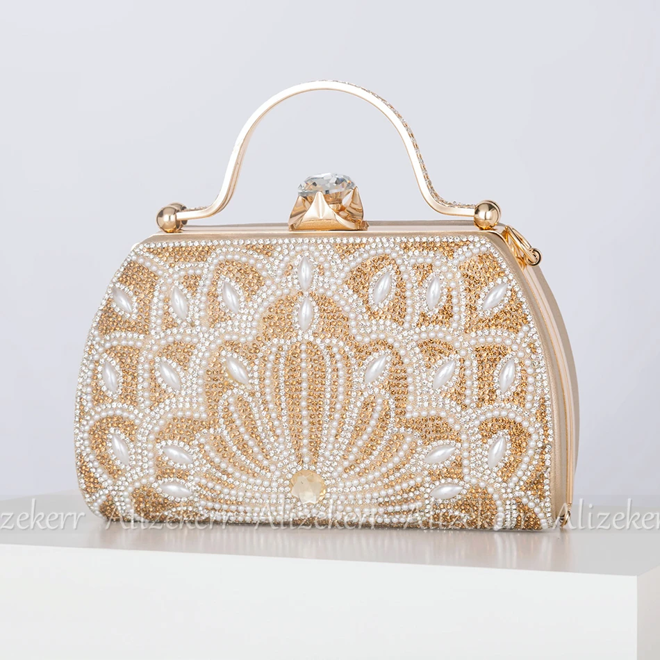 Mulian LilY Floral Ivory Wedding Clutch Bags For Women Lace Evening Clutch  Purses M815: Handbags: Amazon.com