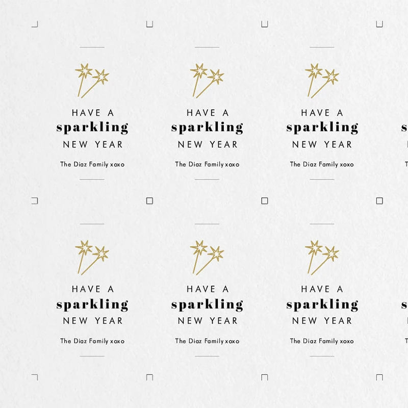 Personalized New Year Firework Stick Tags Happy New Year Firework Stick Tags Year's Eve Party Favors