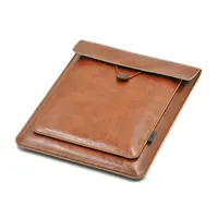 Double Layer High Capacity 13 Inch Laptop Bag Cover PU Leather Sleeve Case For M1 M2 MacBook Pro Air 13.3 13.6 Dell HP - Image 2