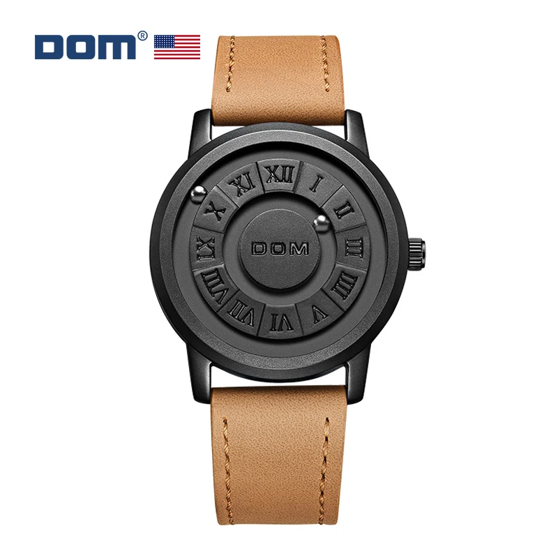 DOM Trend Concept-Reloj de moda para hombre, cronógrafo creativo con  puntero de desplazamiento, fuerza magnética, resistente al agua, nueva  personalidad - AliExpress