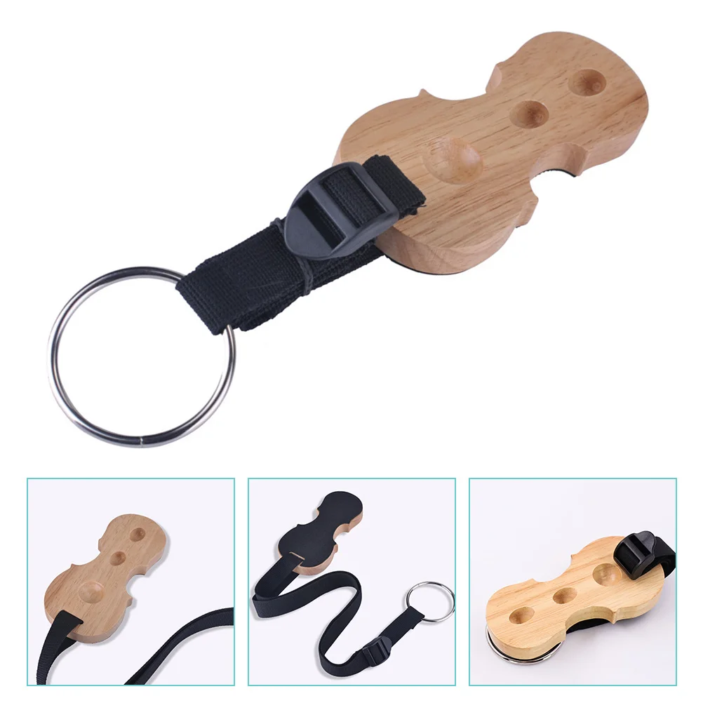 

Wood Cello Endpin Rest Non- Stopper Anchor Protector Pad Cello Antiskid Device with Straps
