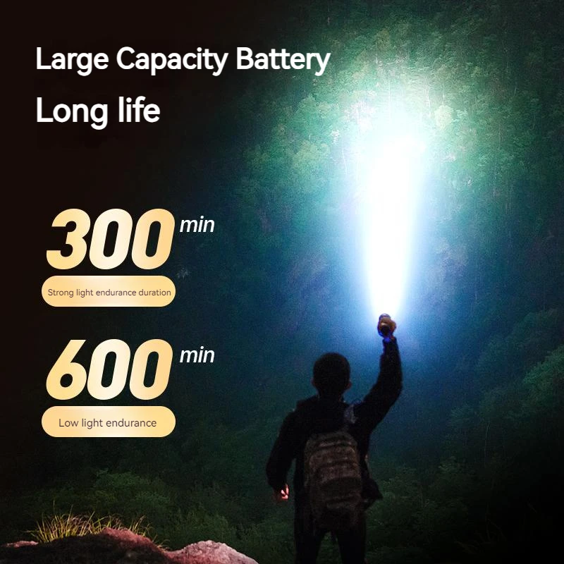 LED Flashlights Philips EDC Portable Rechargeable For Defensa Personal Self Defense Camping Hiking
