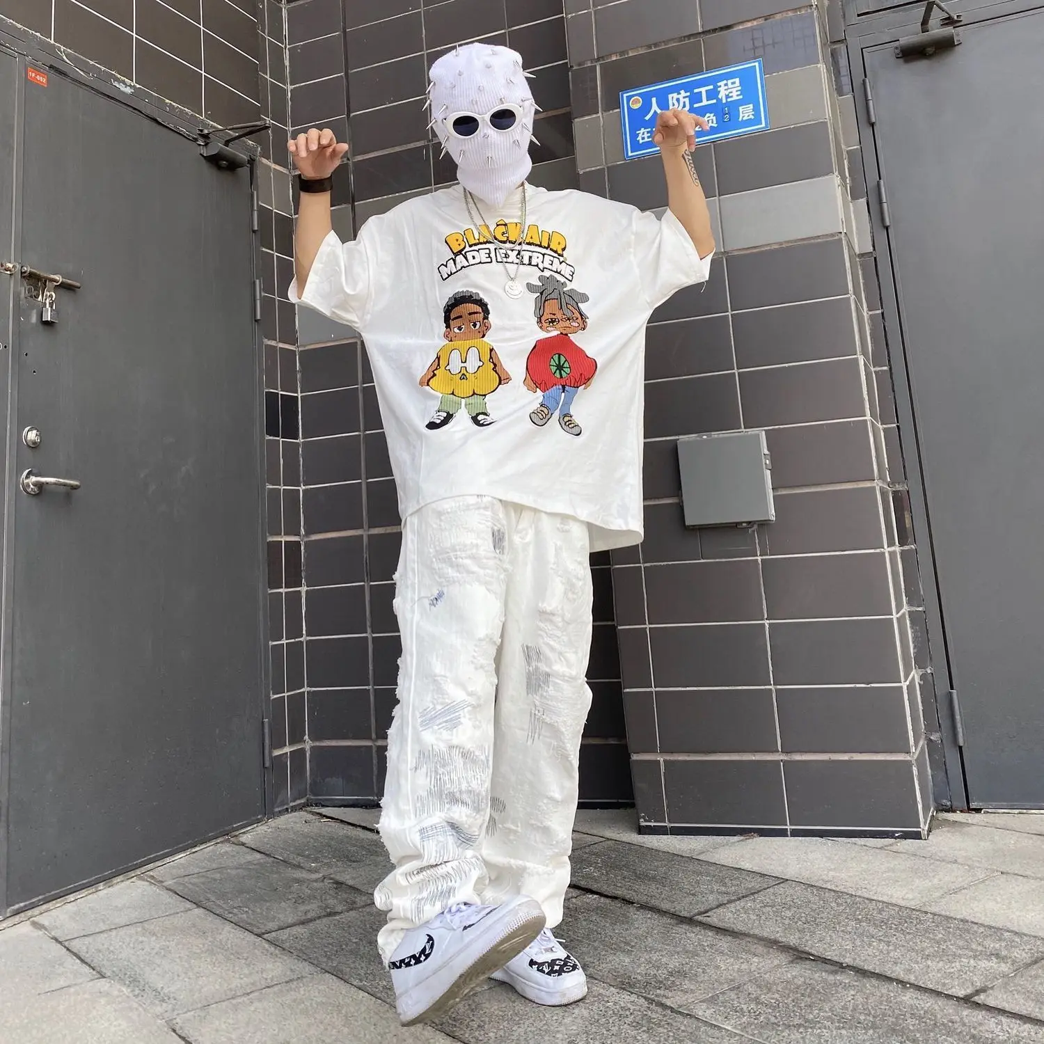 Ripped Jeans Hip Hop Y2k 2023 Trends Clothes Men Streetwear Baggy Pants Trousers Trendyol Men's Slim Korean Fashion style