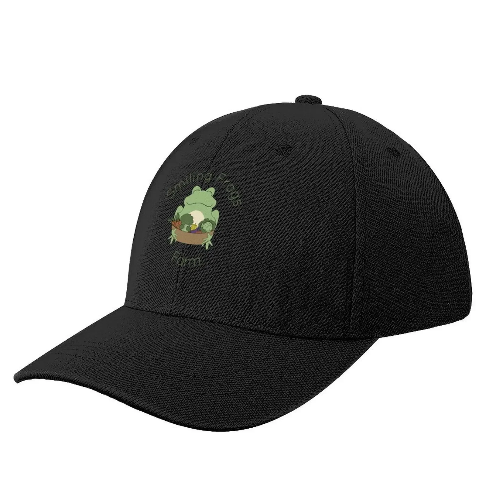 Smiling Frogs Farm Logo Baseball Cap hiking hat birthday Golf Cap New In The Hat Golf Wear Men Women's