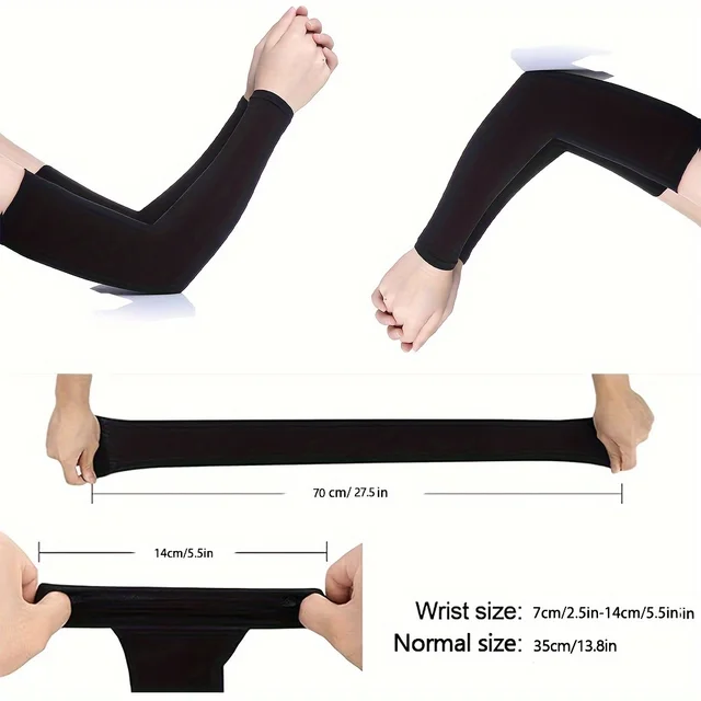 10Pair Cool Silk Fabric Arm Guards Breathable Sun Protection Sleeves for Unisex Outdoor Cycling Running Fishing and Driving Cool 6
