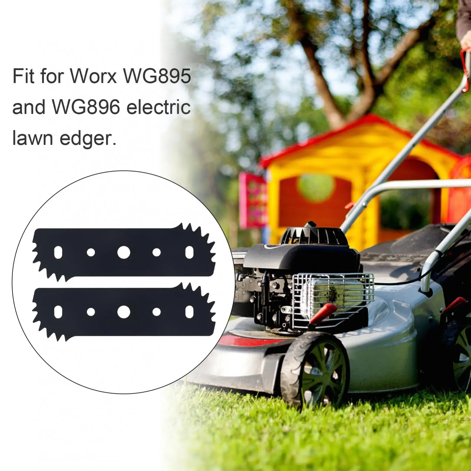 2pcs  Alloy Steel Electric Edger Grinding Machine Edger Trimmer Fit for Worx WG895 / WG896 Electric Lawn Edger, Trimming Machine images - 6