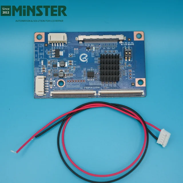 For LG X 60Pin 4K UHD to 51Pin 4K UHD LVDS VB1 VByone Adapter