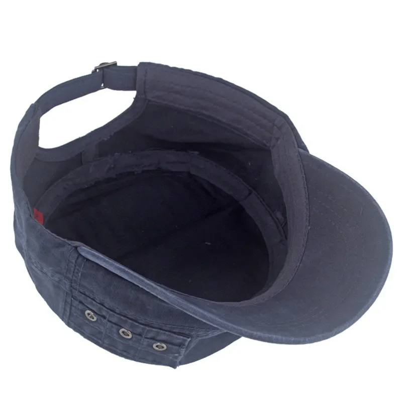 Four Seasons Cotton Solid Casquette Baseball Cap Adjustable Military Cap Snapback Hats for Men and Women 34