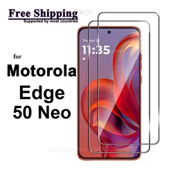 Crystal HD Tempered Glass Screen Protector - Ultra Clear 9H Durability, Anti - Scratch, Case - Friendly - 4 pcs (For Edge 50 Neo)
