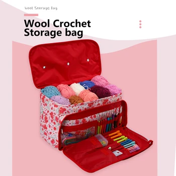 Waterproof Yarn Storage Tote – Knitting & Sewing Bag 1