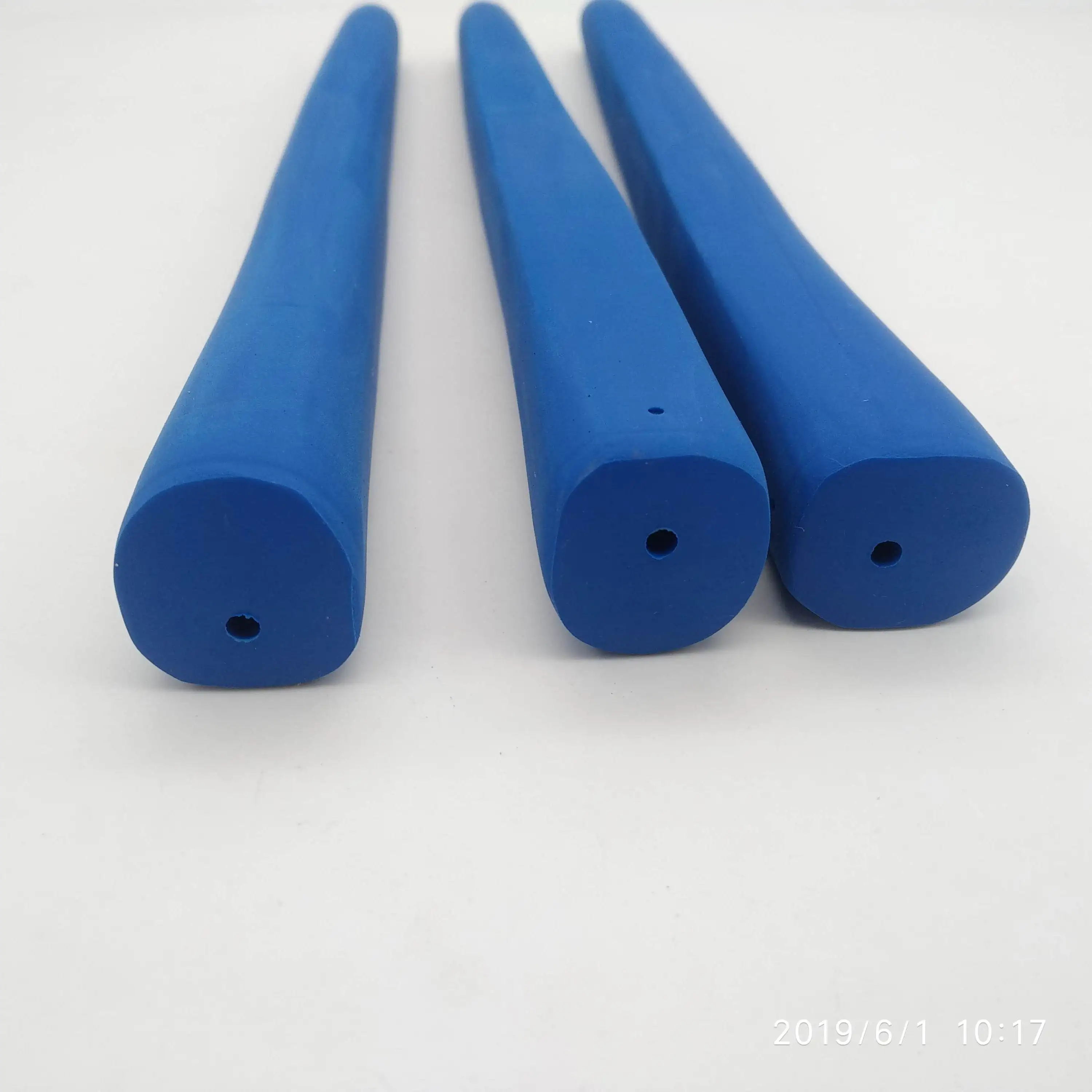 3pcs per lot blank logo blue color standard size 58R rubber golf putter grip 3