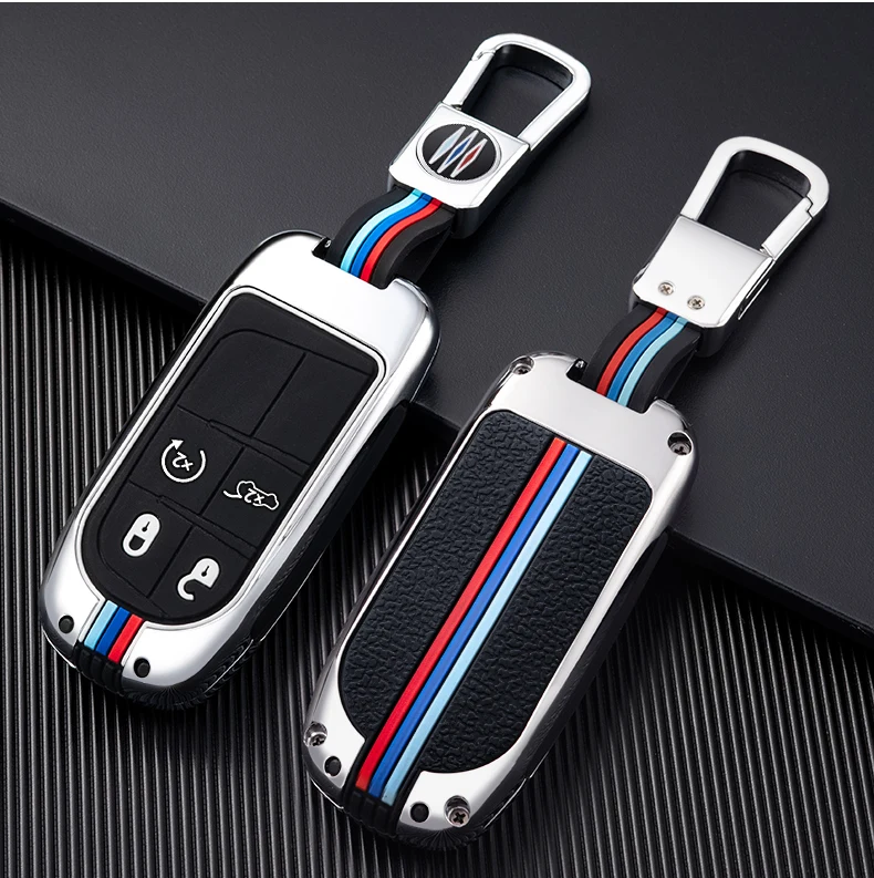 Portachiavi custodia portachiavi per Jeep Renegade Compass Grand Cherokee per Chrysler 300C Wrangler Dodge Auto Accessaries portachiavi - S6138dfc20ba34b088b86b92db790db679