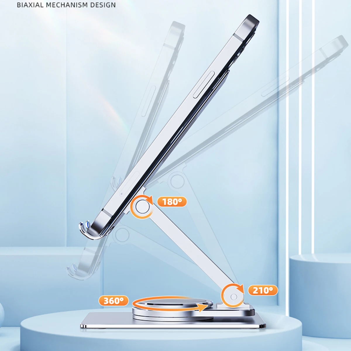 Foldable Aluminum Alloy Desktop Holder For Samsung Z Fold 5 4 3 For iphone 14 13 12 For ipad Tablet Phone Stand 360° Rotatable