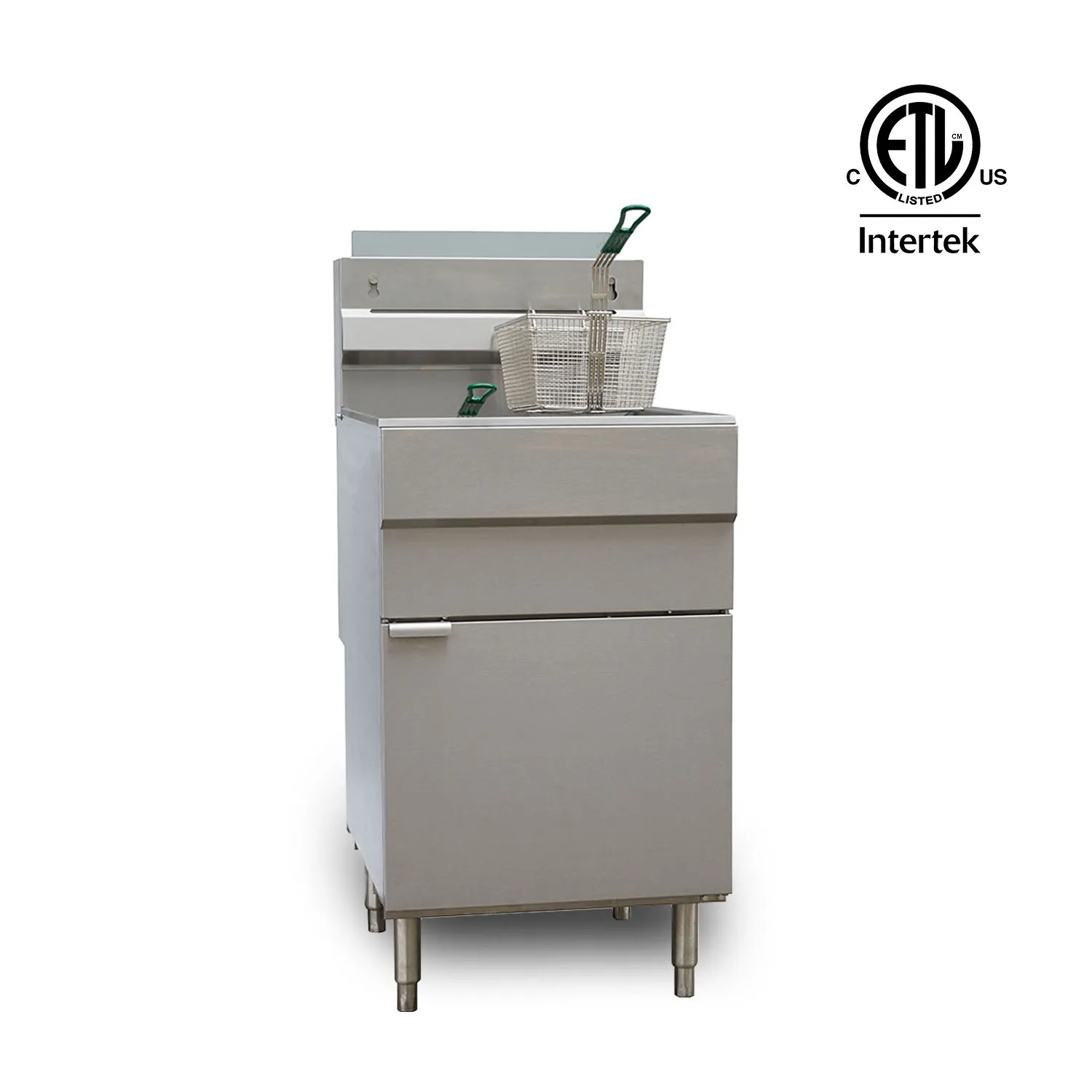 

GF85 Commercial 2 Baskets Stainless Steel Gas Chicken Chip Deep Fryer