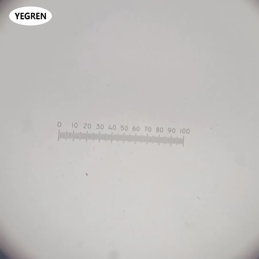 DIV = 0 05 мм микрометр окуляр микроскопа оптическая стеклянная линза со шкалой 100 ​