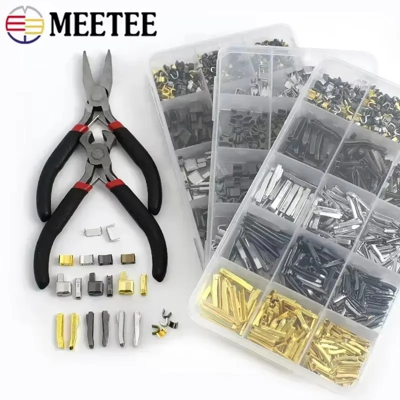 Zipper Repair Kit 1Set 3# 5# 8# Open-end Zipper Socket Stopper for Metal Nylon Resin Zippers