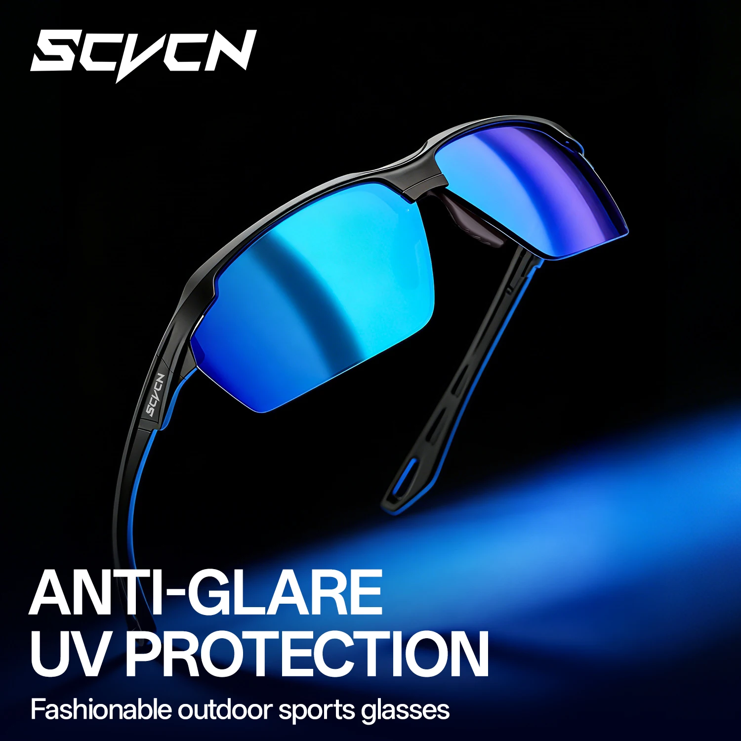 SCVCN UV400 편광 하이킹 선글라스 야외 스포츠 운전용 안경 세련된 낚시 안경 사이클링 러닝 스포츠 안경