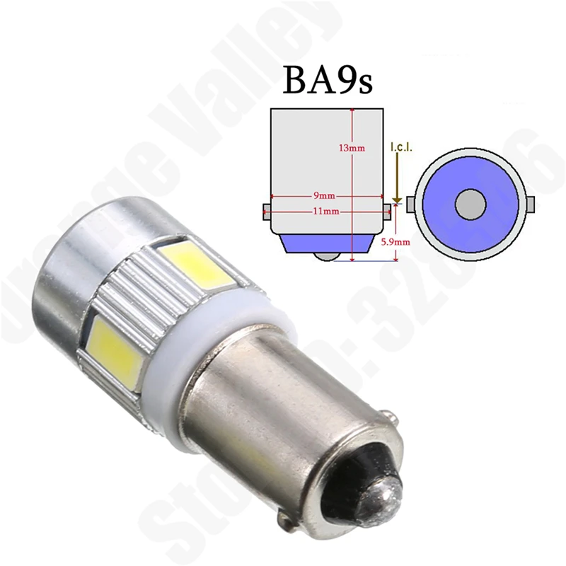 BA9S H6W LED Canbus stadslicht (set)