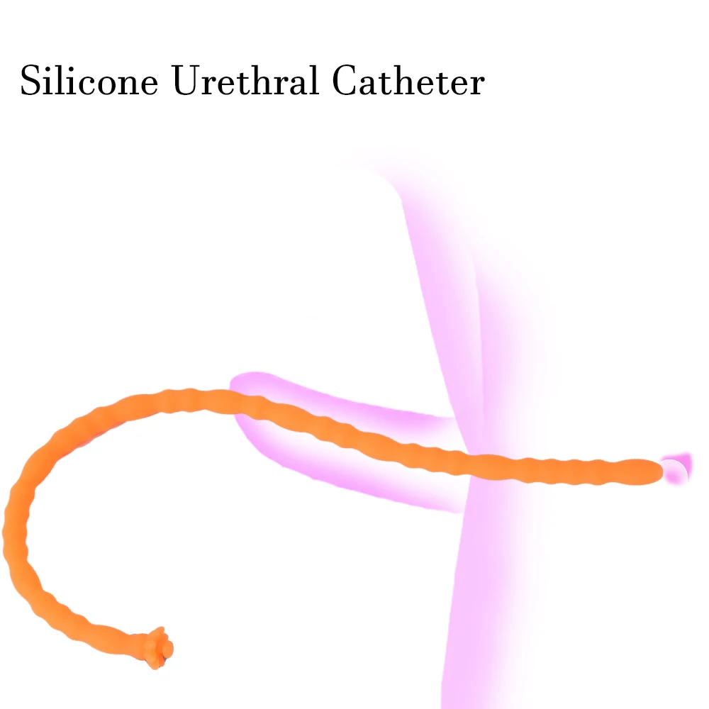 Silicone Urethral Sound Beads Penis Plug Urinary Dilator Urethra Masturbation Rod Sex Toy Bladder Stimulation for Men