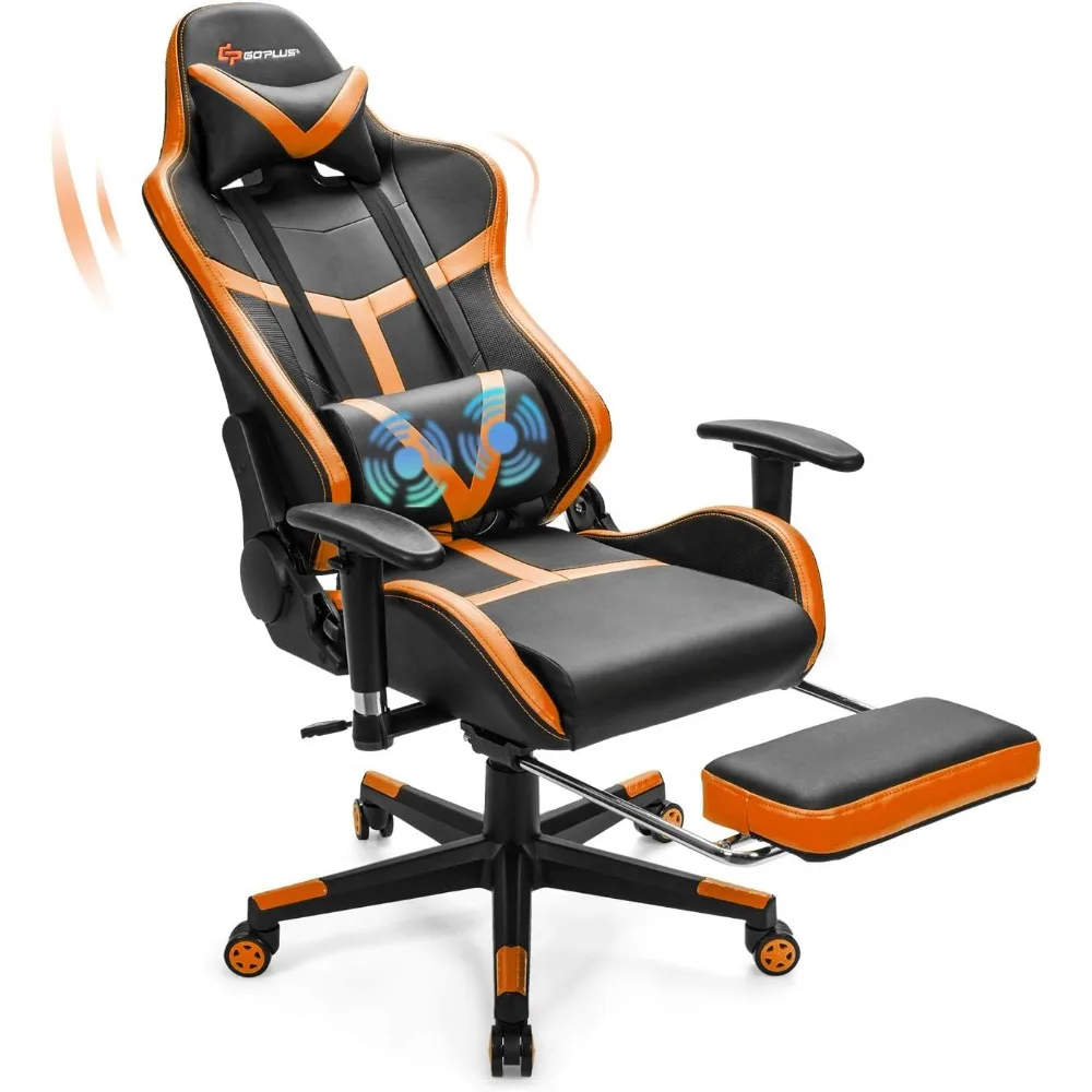 

Gaming Chair, Massage Office Chairs , High Back Adjustable Ergonomic Reclining PC Game Chair, Rolling Swivel,silla Gammer