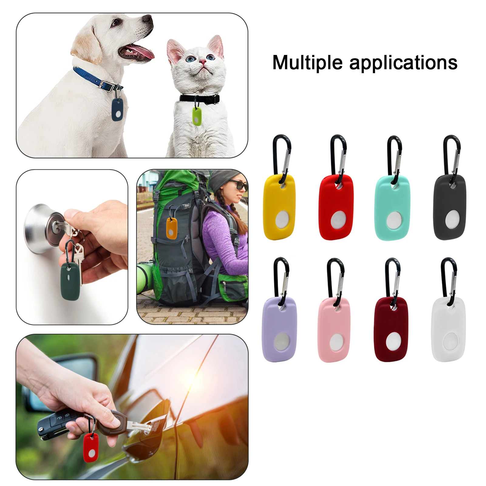 2PCS Tile Pro (2022) Smart Tracker Key Finder Case Storage Anti-Lost Blutooth Scratch Proof Silicone Case Key Finder Protective