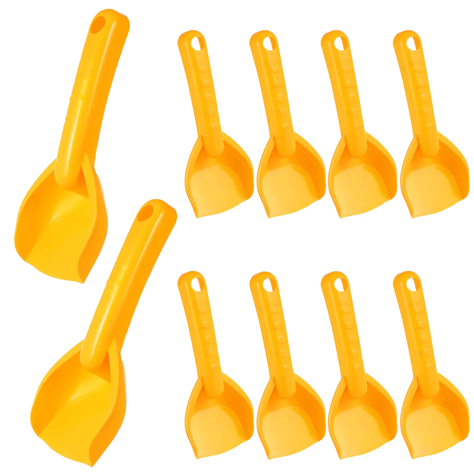 

10 Pcs Children's Beach Toys Sand Small Shovels For Kids Thicken Plastic Seaside
