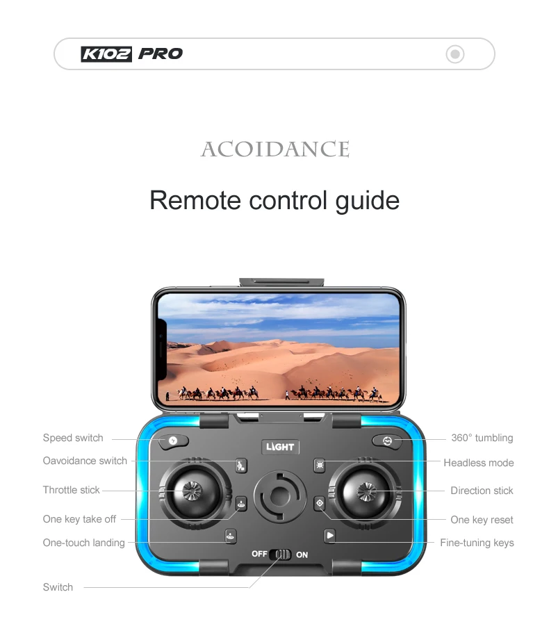 K102 Pro Drone, k1oz pro acoidance remote control
