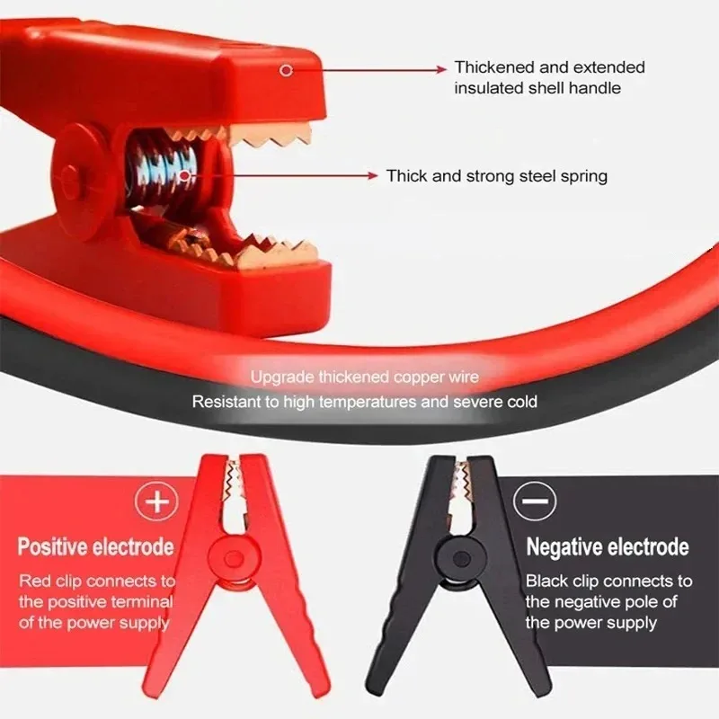 2000A avviatore di emergenza per Auto portatile 1200A 600A batteria per Auto Power bank caricabatteria per Auto Booster illuminazione di emergenza - immagine 6