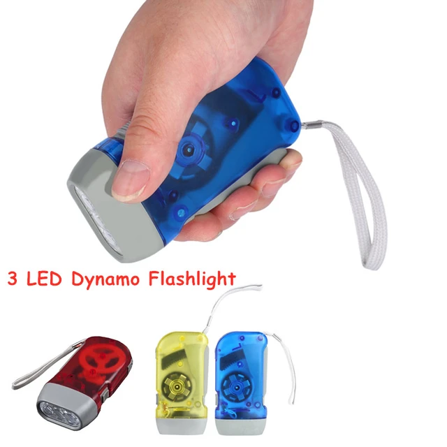 Lampe dynamo personnalisée - 3LED