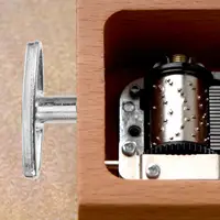 8pcs Musical Box Wind Key Music Box Mechanism 20Mm Musical Box Rotating Knobs Clockwork Music Box T Shape Bar Replacement Winder 2