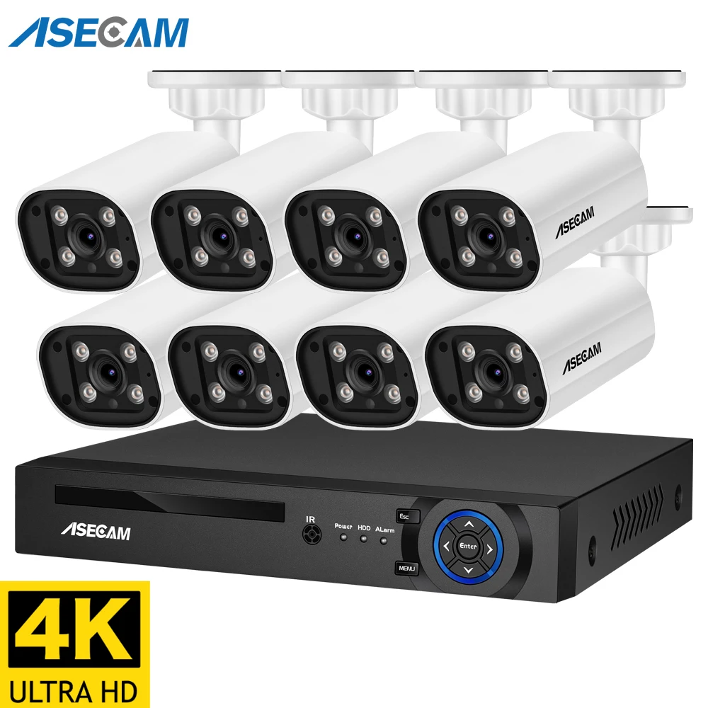 ASECAM-8MP-4K-Kit-C-maras-de-Seguridad-Exterior-Audio-NVR-AI-Detecci-n ...