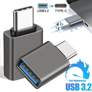 C타입 수-USB 3.2 암 어댑터, 10Gbps USB C OTG 변환기, 맥북 에어/프로 휴대폰 고속 충전 데이터 어댑터 상품 이미지