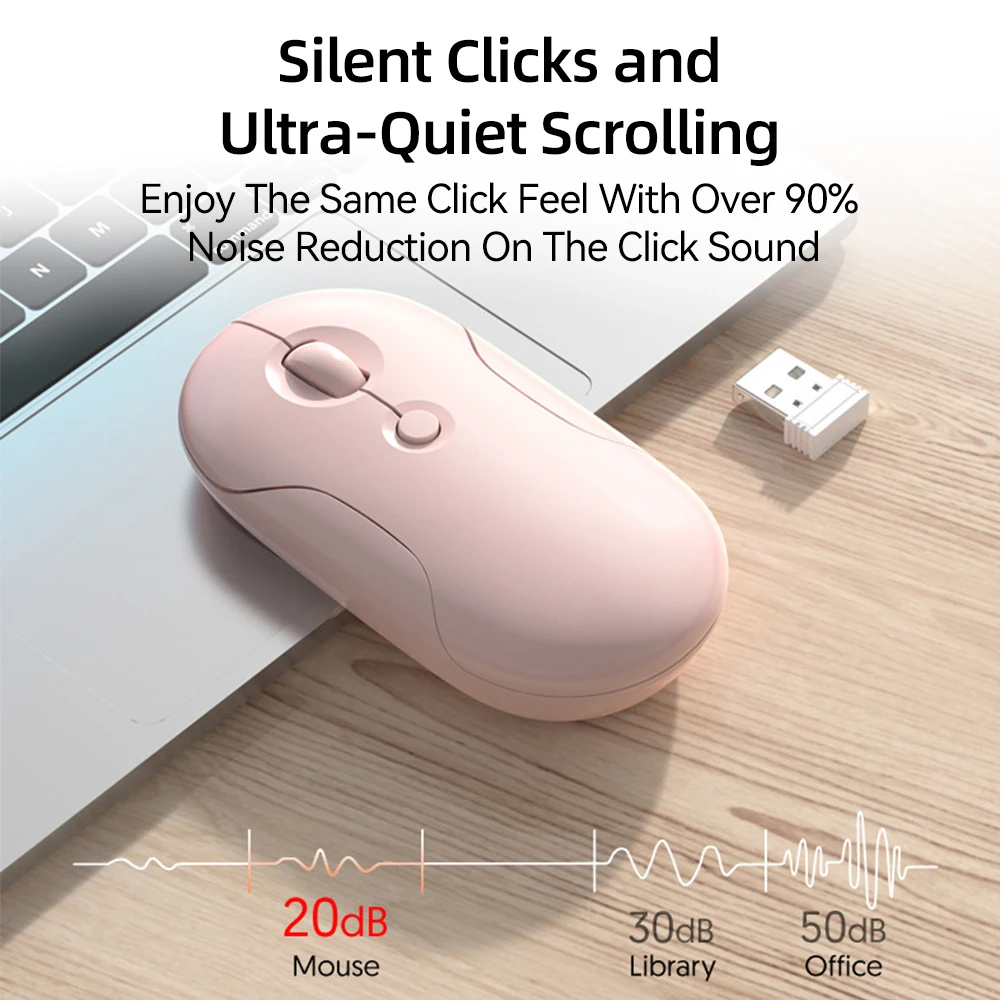 Mouse Bluetooth silenzioso per iPad Samsung Lenovo Android Windows iOS  Tablet Macaron Mouse Wireless per Computer portatile Notebook - AliExpress