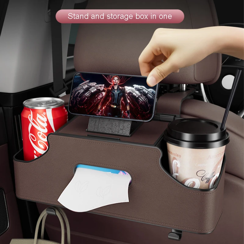 Baby Bottle Holder Car Seat Headrest Drink Cup Holder Rear Seat Kids Phone Tissue Box Hanging Toys Hook