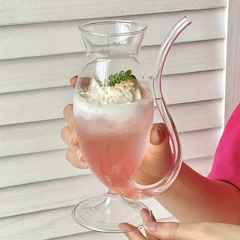 1pc Vampire Cup, Creative Funny Glass Cup, Special-shaped Straw Cup, Molecular Cocktail Cup, Drink Cup, Drinkware For Restaurant