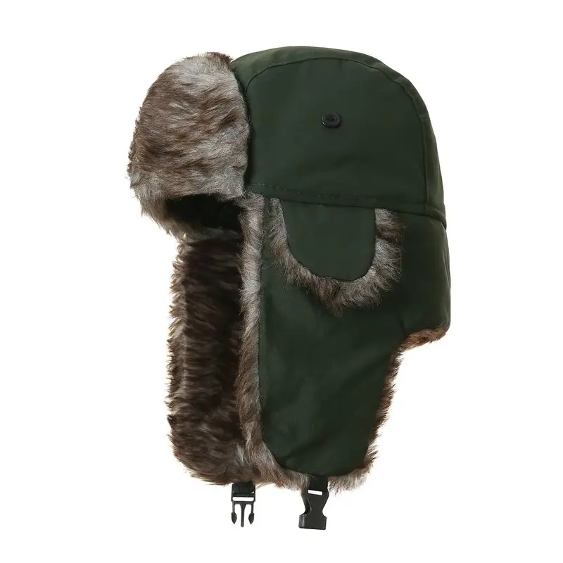 Head Circumference 60/62 Adult Outdoor Waterproof Winter Pilot Hat Adjustable Cotton Men'S And Women'S Hats For Autumn Winter
