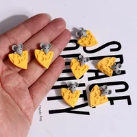 20 Pcs Mini Cheese Mouse Miniature Dollhouse Breakfast Pretend Play Kitchen Small Doll Food Toy Accessories 1